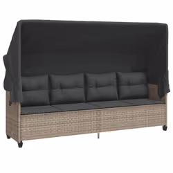 VidaXL 368331, Linge, Siège rembourré, Polyuréthane, Acier, Gris, 110 kg, 2040 mm