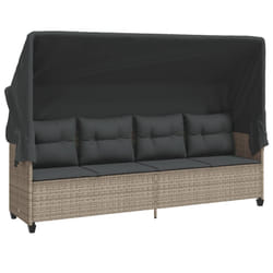 VidaXL 368331 chaise d'extérieur Linge Siège rembourré Polyuréthane, Acier Gris