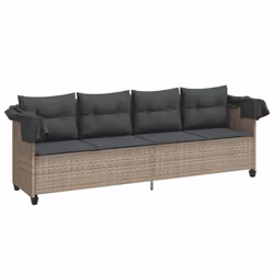 VidaXL 368331 chaise d'extérieur Linge Siège rembourré Polyuréthane, Acier Gris - Vue supplémentaire 4