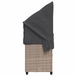 VidaXL 368331 chaise d'extérieur Linge Siège rembourré Polyuréthane, Acier Gris - Vue supplémentaire 6