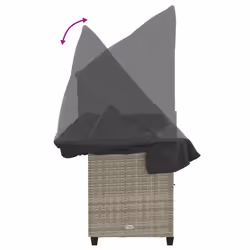 VidaXL 368331 chaise d'extérieur Linge Siège rembourré Polyuréthane, Acier Gris - Vue supplémentaire 8
