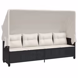 VidaXL 368335, Linge, Siège rembourré, Polyuréthane, Acier, Crème, Blanc, 110 kg, 2 m