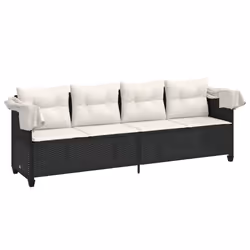 VidaXL 368335 chaise d'extérieur Linge Siège rembourré Polyuréthane, Acier Crème, Blanc - Vue supplémentaire 4