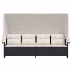 VidaXL 368335 chaise d'extérieur Linge Siège rembourré Polyuréthane, Acier Crème, Blanc - Vue supplémentaire 5