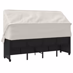 VidaXL 368335 chaise d'extérieur Linge Siège rembourré Polyuréthane, Acier Crème, Blanc - Vue supplémentaire 7