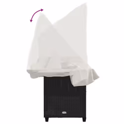 VidaXL 368335 chaise d'extérieur Linge Siège rembourré Polyuréthane, Acier Crème, Blanc - Vue supplémentaire 8