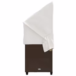 VidaXL 368336 chaise d'extérieur Linge Siège rembourré Polyuréthane, Acier Crème, Blanc - Vue supplémentaire 6