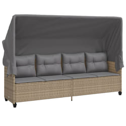 VidaXL 368338 chaise d'extérieur Linge Siège rembourré Polyuréthane, Acier Gris