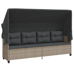 VidaXL 368340 chaise d'extérieur Linge Siège rembourré Polyuréthane, Acier Gris