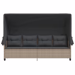 VidaXL 368340 chaise d'extérieur Linge Siège rembourré Polyuréthane, Acier Gris - Vue supplémentaire 5