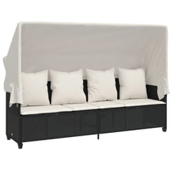 VidaXL 368344 chaise d'extérieur Linge Siège rembourré Polyuréthane, Acier Crème, Blanc