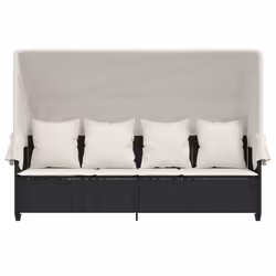 VidaXL 368344 chaise d'extérieur Linge Siège rembourré Polyuréthane, Acier Crème, Blanc - Vue supplémentaire 6