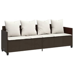 VidaXL 368345 chaise d'extérieur Linge Siège rembourré Polyuréthane, Acier Crème, Blanc