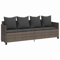 VidaXL 368346, Linge, Siège rembourré, Polyuréthane, Acier, Gris, 110 kg, 2040 mm