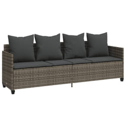 VidaXL 368346 chaise d'extérieur Linge Siège rembourré Polyuréthane, Acier Gris