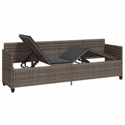 VidaXL 368346 chaise d'extérieur Linge Siège rembourré Polyuréthane, Acier Gris - Vue supplémentaire 4