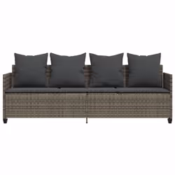 VidaXL 368346 chaise d'extérieur Linge Siège rembourré Polyuréthane, Acier Gris - Vue supplémentaire 5