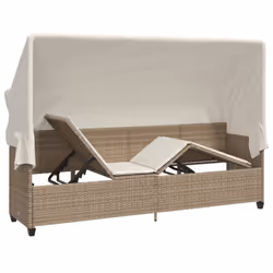 VidaXL 368348 chaise d'extérieur Linge Siège rembourré Polyuréthane, Acier Crème, Blanc - Vue supplémentaire 5
