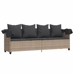 VidaXL 368349 chaise d'extérieur Linge Siège rembourré Polyuréthane, Acier Gris - Vue supplémentaire 4