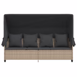 VidaXL 368349 chaise d'extérieur Linge Siège rembourré Polyuréthane, Acier Gris - Vue supplémentaire 6