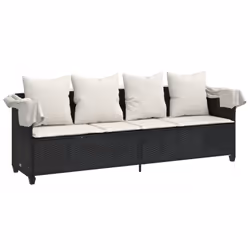 VidaXL 368353 chaise d'extérieur Linge Siège rembourré Polyuréthane, Acier Crème, Blanc - Vue supplémentaire 4