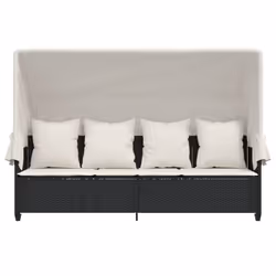 VidaXL 368353 chaise d'extérieur Linge Siège rembourré Polyuréthane, Acier Crème, Blanc - Vue supplémentaire 6