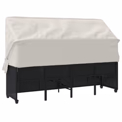 VidaXL 368353 chaise d'extérieur Linge Siège rembourré Polyuréthane, Acier Crème, Blanc - Vue supplémentaire 8