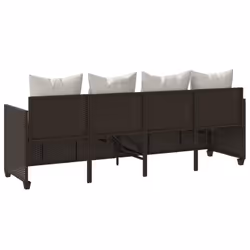 VidaXL 368354 chaise d'extérieur Linge Siège rembourré Polyuréthane, Acier Crème, Blanc - Vue supplémentaire 7