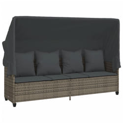 VidaXL 368355 chaise d'extérieur Linge Siège rembourré Polyuréthane, Acier Gris