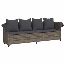 VidaXL 368355 chaise d'extérieur Linge Siège rembourré Polyuréthane, Acier Gris - Vue supplémentaire 4