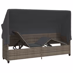 VidaXL 368355 chaise d'extérieur Linge Siège rembourré Polyuréthane, Acier Gris - Vue supplémentaire 5