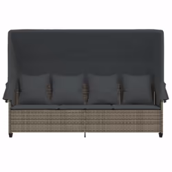 VidaXL 368355 chaise d'extérieur Linge Siège rembourré Polyuréthane, Acier Gris - Vue supplémentaire 6