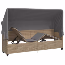 VidaXL 368356 chaise d'extérieur Linge Siège rembourré Polyuréthane, Acier Gris - Vue supplémentaire 5