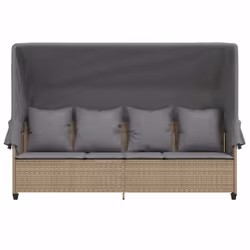 VidaXL 368356 chaise d'extérieur Linge Siège rembourré Polyuréthane, Acier Gris - Vue supplémentaire 6