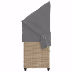 VidaXL 368356 chaise d'extérieur Linge Siège rembourré Polyuréthane, Acier Gris - Vue supplémentaire 7