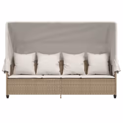 VidaXL 368357 chaise d'extérieur Linge Siège rembourré Polyuréthane, Acier Crème, Blanc - Vue supplémentaire 6