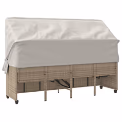 VidaXL 368357 chaise d'extérieur Linge Siège rembourré Polyuréthane, Acier Crème, Blanc - Vue supplémentaire 8