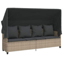 VidaXL 368358 chaise d'extérieur Linge Siège rembourré Polyuréthane, Acier Gris