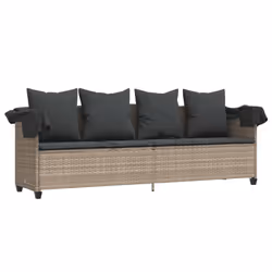 VidaXL 368358 chaise d'extérieur Linge Siège rembourré Polyuréthane, Acier Gris - Vue supplémentaire 4