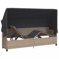 VidaXL 368358 chaise d'extérieur Linge Siège rembourré Polyuréthane, Acier Gris - Vue supplémentaire 5