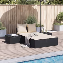 VidaXL 368389 chaise d'extérieur Linge Siège rembourré Polyuréthane, Acier Crème, Blanc
