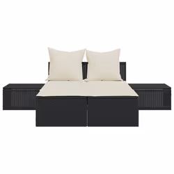 VidaXL 368389 chaise d'extérieur Linge Siège rembourré Polyuréthane, Acier Crème, Blanc - Vue supplémentaire 4