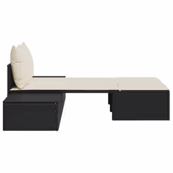 VidaXL 368389 chaise d'extérieur Linge Siège rembourré Polyuréthane, Acier Crème, Blanc - Vue supplémentaire 5