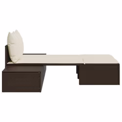 VidaXL 368390 chaise d'extérieur Linge Siège rembourré Polyuréthane, Acier Crème, Blanc - Vue supplémentaire 5