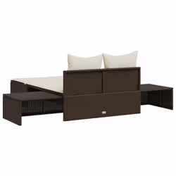 VidaXL 368390 chaise d'extérieur Linge Siège rembourré Polyuréthane, Acier Crème, Blanc - Vue supplémentaire 6