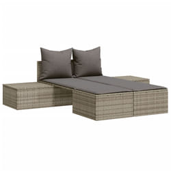 VidaXL 368391 chaise d'extérieur Linge Siège rembourré Polyuréthane, Acier Gris