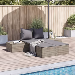 VidaXL 368391 chaise d'extérieur Linge Siège rembourré Polyuréthane, Acier Gris