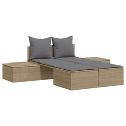 VidaXL 368392 chaise d'extérieur Linge Siège rembourré Polyuréthane, Acier Gris
