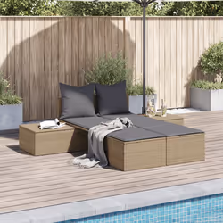 VidaXL 368392 chaise d'extérieur Linge Siège rembourré Polyuréthane, Acier Gris