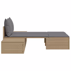 VidaXL 368392 chaise d'extérieur Linge Siège rembourré Polyuréthane, Acier Gris - Vue supplémentaire 5